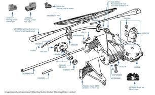 Wiper Motor chassis numbers 07452-26708 (left hand drive)