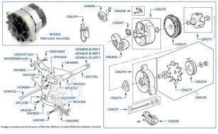 Alternator chassis numbers 07791-16970 (Motorola, cars for Japan)