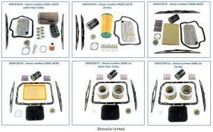 Service Kits (Model Years 1980-1999, 4-door cars)