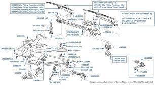 Windscreen Wipers, Silver Spirit, Silver Spur, Mulsanne & Mulsanne Turbo, chassis numbers 08410-10127 