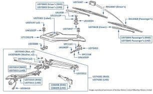 Windscreen Wipers, Continental R, Continental SC, Copntinental T, & Azure, chassis numbers 53001- 67538 & 01001-01876