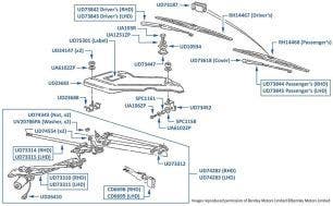 Windscreen Wipers, Continental R, chassis numbers 42001-42728 