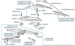 Windscreen Wipers, Continental R & Azure, chassis numbers 50801-52449 