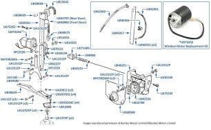 Window Motor, Silver Spirit, Spur, Mulsanne & Eight, chassis numbers 20003-24503 