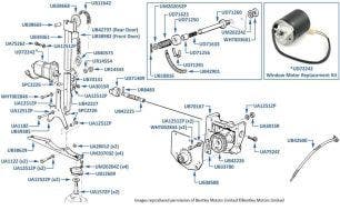 Window Motor, Silver Spirit, Spur, Mulsanne, & Eight, chassis numbers 24513-25461 