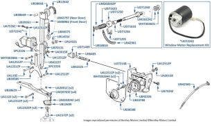 Window Motor, Silver Spirit, Spur, Mulsanne & Eight, chassis numbers 25462-31214 