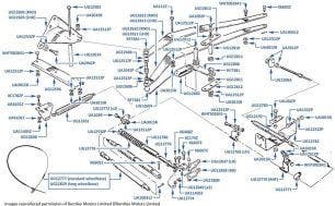 Rear Parking Brake Cables, chassis numbers 06405-08125