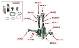 Oil Pressure Relief Valve, Silver Dawn (chassis SCA1-25 & SBA2-138) & MkVI (chassis A2-HR50)