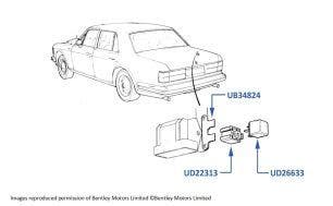 Relay, Rear Window Demister, chassis numbers 01001-29290