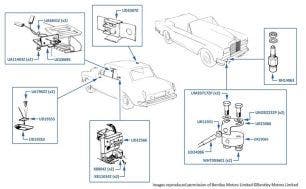 Air Temperature Transmitters & Circuit Breaker, chassis numbers 05037-29290 (2-door cars)