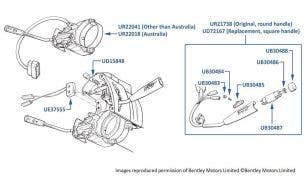 Steering Column Switches, chassis numbers 01001-12001