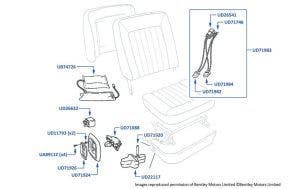 Lumbar Support (4-door cars), chassis numbers 30000-46783 