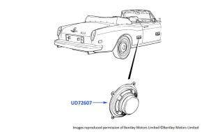 Speakers, Corniche & Continental, chassis numbers 24638-29290