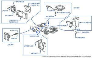 Speakers, Corniche & Continental, chassis numbers 30001-50170