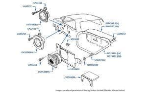 Speakers, Continental SC, chassis numbers 65000-65104 (Type 2)