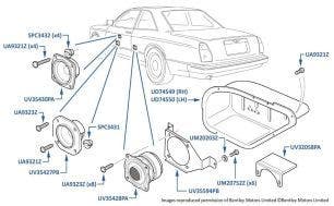 Speakers, Continental T, chassis numbers 67501-67538 & 01500-01559