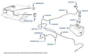 Headlight Washers, Mulsanne Turbo, chassis numbers 04233-05213 