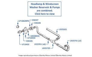 Headlight Washers, Touring Limousine, chassis numbers 80201-80211 