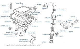 Engine Management Control Unit & Knock Sensors, Azure, chassis numbers 01001-01118 