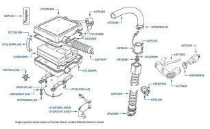 Engine Management Control Unit & Knock Sensors, Azure, chassis numbers 01864-01876