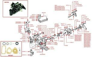 Front Shock Absorber, Silver Cloud I (chassis SFE253 on) & S1 (chassis B555EK on)