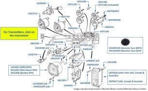 Instruments, Corniche & Continental, chassis numbers 24637-29290 