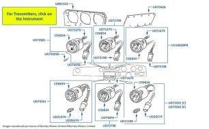 Minor Gauges, Corniche & Continental, chassis numbers 40001-50170 