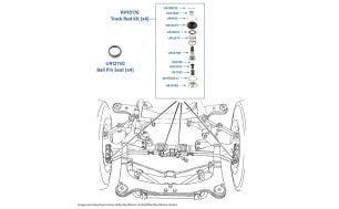 Track Rod Ball Joints, Seats & Kits chassis numbers 30000-50757 & 01557-05699 (Early Type)