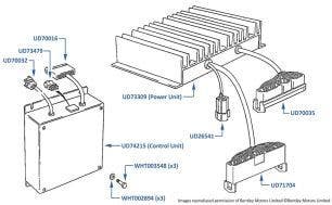 Ride Control Electronic Control Units, Silver Spur, chassis numbers 31001-46781 