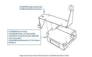 Transmission Control Module, Azure (other than Mulliner), chassis numbers 61002-62666 & 01001-01170