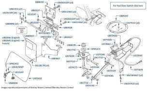 Fuel Door, Continental R, chassis numbers 42001-42192 