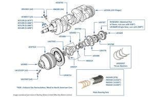 Crankshaft, Main Bearings & Pulley chassis numbers 20755-24167