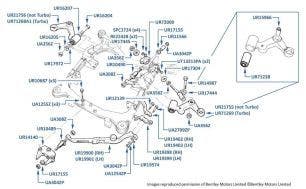 Upper & Lower Levers (Front Suspension), Silver Spirit, Silver Spur & Mulsanne, chassis numbers 01001-04701