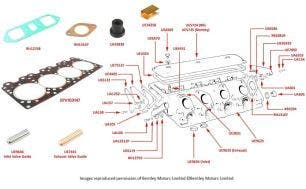 Silver Cloud II/III & S2/3 Cylinder Head (A-Bank/Right Hand)