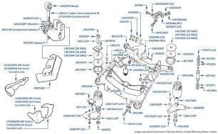 Subframe (Front), Silver Spirit, chassis numbers 44004-54120