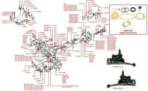 Rear Shock Absorber, Silver Cloud I-III & S1-3