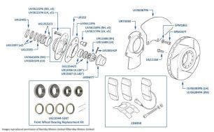 Brake Discs & Pads (Front), Azure Mulliner & Azure Final Series, chassis numbers 62566-62666 & 01001-01238 (cars with Alcon brakes)