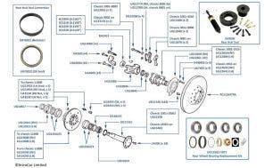 Rear Brake Rotors/Discs, Hub Oil Seals etc.