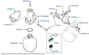 Brake Accumulators, Mulsanne Turbo