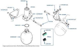 Brake Accumulators, Turbo R, chassis numbers 24567-27798