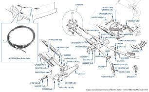 Brake Cables (Rear), Touring Limousine, chassis numbers 80101-80211