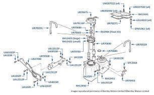 Reservoir (Brake), Turbo R & Turbo RL, chassis numbers 31004-46783