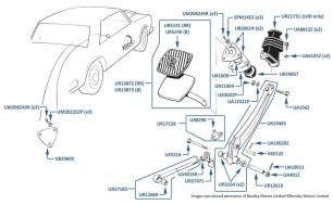 Foot Pedal (Brake), Corniche & Continental, chassis numbers 05037-68621