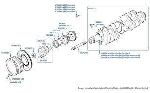 Crankshaft & Main Bearings, Bentley Eight, chassis numbers 13458-13805