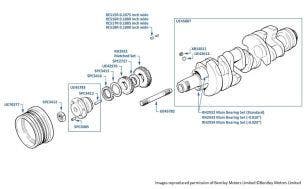 Crankshaft & Main Bearings, Bentley Eight, chassis numbers 20006-24497