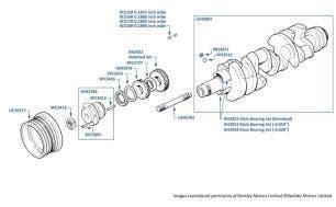 Crankshaft & Main Bearings, Continental T, Continental SC & Azure