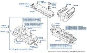 Cylinder Heads, Silver Spur, chassis numbers 01540-06363 (cars for Japan)