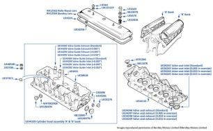 Cylinder Heads, Silver Spur, chassis numbers 07123-14536 (cars for Japan)