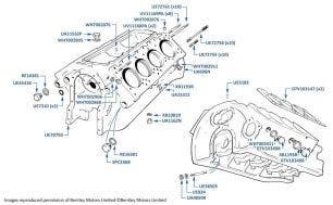 Crankcase, Silver Spirit & Mulsanne, chassis numbers 13771-16930