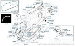 Timing and Rear Covers, Silver Spur, chassis numbers 01517-03982 (USA, Japan & Australia)